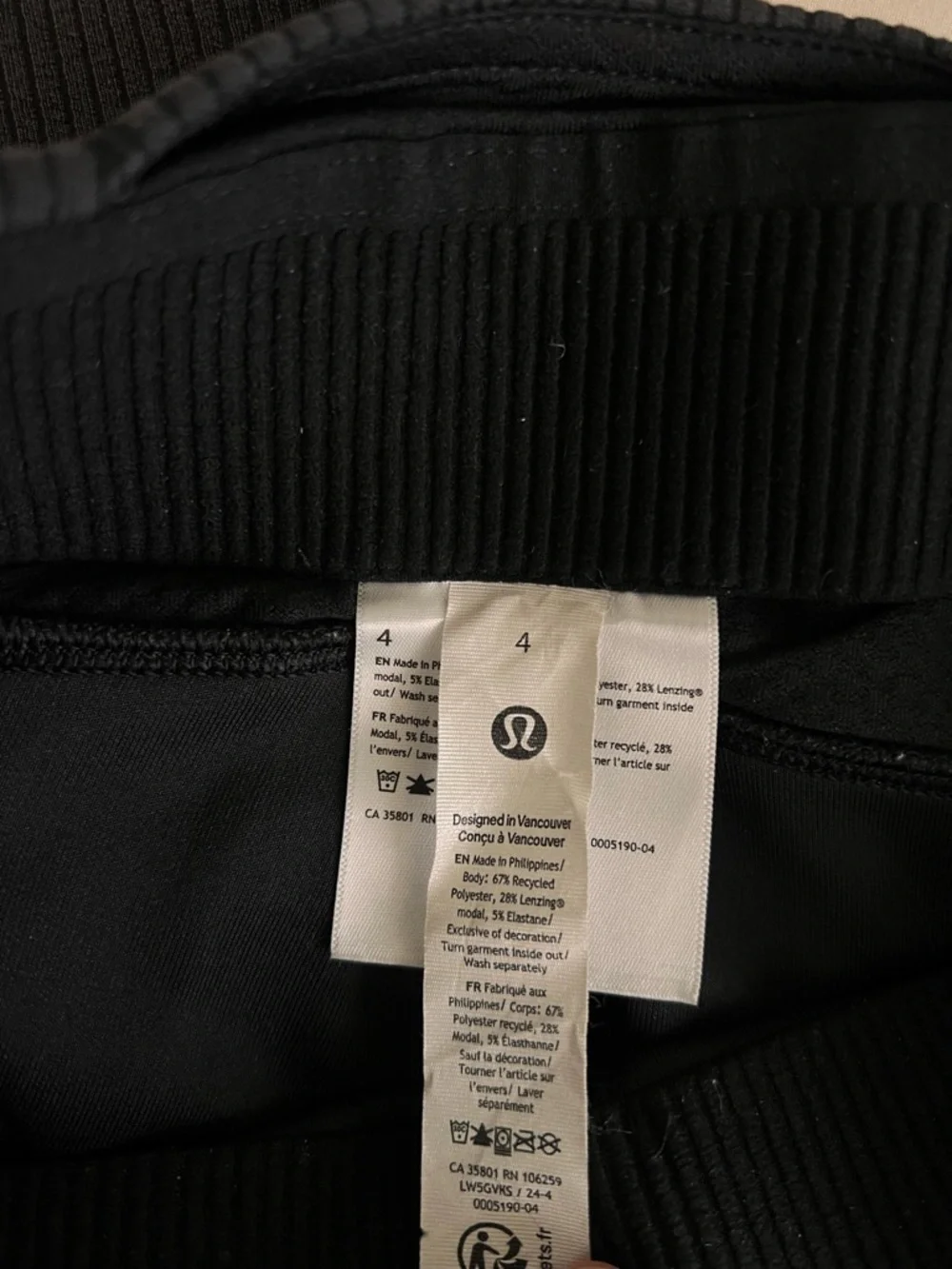 lululemon athletica Ribbed Wide-Leg Pants - Charcoal - Picture 4 of 5